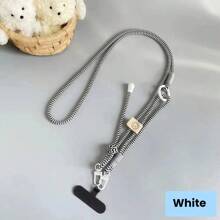 Cordón para el teléfono de estilo deportivo minimalista, funda universal para teléfono de uso dual para exteriores desmontable para hombro/cuello, correa de muñeca antifuga, cuerda colgante para el teléfono