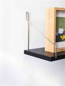 1 件壁挂式搁架，免钻孔壁架，有小/中/大尺寸可选，适用于客厅、卧室、书架、电视背景、壁挂式储物架（含挂钩）