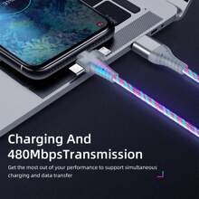 3-In-1 6A High Speed Charging Cable, Data Cable With USB To Micro USB + Type-C + Lightning Connectors, Compatible With IPhone/ Compatible With IPhone, Android, Camera, MP3 Universal Adapter, Charger