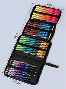 Set de 36/50/72 lápices de colores, lápices de núcleo suave para dibujo y boceto, material escolar para adultos y niños principiantes, colores y diseños aleatorios