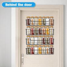Spice Rack Organizer Wall Mount, Spice Organization Storage Shelf For Cabinet Door,  Wall Spice Rack Saving Space For Kitchen - Gói Bạc-4 - Xem 5