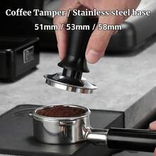 Prensador de café espresso de 58mm 53mm 54mm 51mm con resorte calibrado de acero inoxidable - 58 mm - Ver 2