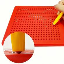 1 件红色便携式磁性绘图板，配有光滑钢球，可数字书写，适合返校、生日、圣诞节、新年和节日礼物 - 彩色 - 查看 8