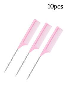 3pcs/1pc Black Pointed Tail Comb, A Steel Pin-Shaped Protruding Hair Dye Comb - Hair Salon Designed Hair Comb With Haircut Partitioning And Pointed Tail Design, Suitable For Normal Hair,Back To School,Travel Holiday Essentials,Hair Accessories For Women,Brush,Hair Brushes,Edge Brush,Brush Hair,Hair Comb,Comb Hair,Detangling Brush,Ball Brush,Mini Hair Brush,Hair Brush Set,Wooden Comb,Hair Brush, Brush, Comb, Slick Back Brush, Hairbrush, Edge Brush, Brush Hair, Hair Comb, Hair Brush Set, Comb Hair, Mini Hair Brush, Detangling Brush, Hair Brushes,Hair, Accessories, Hair Products, Hair Tools, Hair Stuff, Hair Care, Curly Hair Brush, Barber, Barber Accessories, Hairdressing Equipment,Travel Essentials,Travel Essential,Hairstyle,Hairdressing