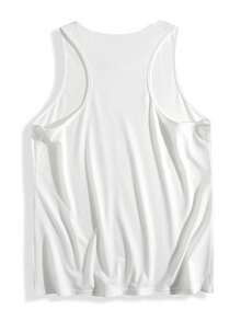[Camiseta sin mangas patriótica] Camiseta sin mangas de mujer patriótica roja, blanca y azul | Estampado de estrellas y rayas, lavable a máquina, diseño de texto alegre, camisetas divertidas, parte superior de verano casual, cuello redondo - Blanco - Ver 7