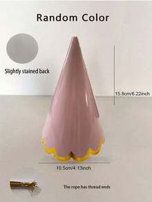 10pcs/5pcs Set Pastel Party Hats, Birthday Party Cone Hats, Cute Cake Cone Birthday Paper Hats, Adorable Crowns, Adult Party Hat Assortment, Bridal Wedding Bachelorette Party Decorative Hats, Colorful Caps - Multicolor - View 9