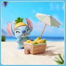 Miniso 名创优品正品联名莉萝与史迪奇泳装系列盲盒手办，PVC材质，设计精美，收藏摆件桌面装饰创意礼品（1个随机发货） - 彩色 - 查看 4