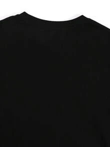 Men's "I Am Careful With Who I Trust" Graphic Cotton T-Shirt - White Casual Summer Round Neck Short Sleeve Tee, Comfortable & Versatile Streetwear Gift For Men, PLUS SIZE - màu đen - Xem 2