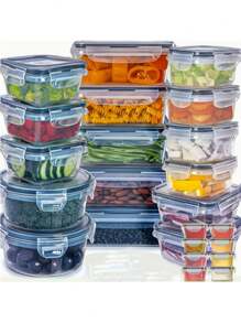 1 pezzo Contenitore per alimenti ermetico con coperchio, set di contenitori in plastica, adatto per picnic, campeggio, ufficio, scuola e cucina