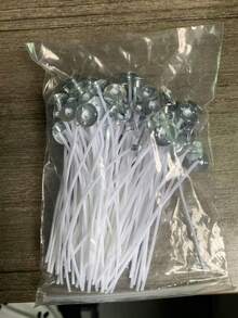 一次性蜡烛芯架，7 孔木棒烛芯架，适用于 DIY 蜡烛制作用品、生日、毕业典礼、婚礼礼物