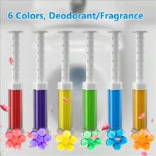 3/6 Toilet Cleaning Gel, Random Color Printing Toilet Gel, Floral Toilet Deodorization Gel, Toilet Cleaner, Deodorization Gel, Bathroom Air Freshener, Toilet, Bathroom, Kitchen Washbasin Cleaning Supplies For Returning To School Supplies (Mixed Fragrance)