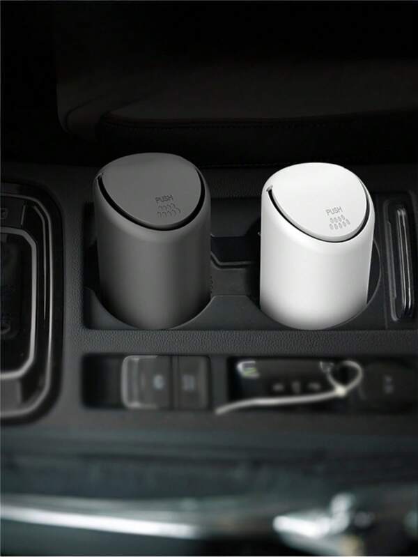 1 Packung Ersatz Auto Mülleimer, automatisches Rückfederungsdesign, 7cm x 15cm zylindrischer weicher Silikon Aufbewahrungszubehör für Automobile, universaler wasserdichter Fahrzeug-Mülleimer für Frauen Organisator, Reiseaccessoire Geschenk