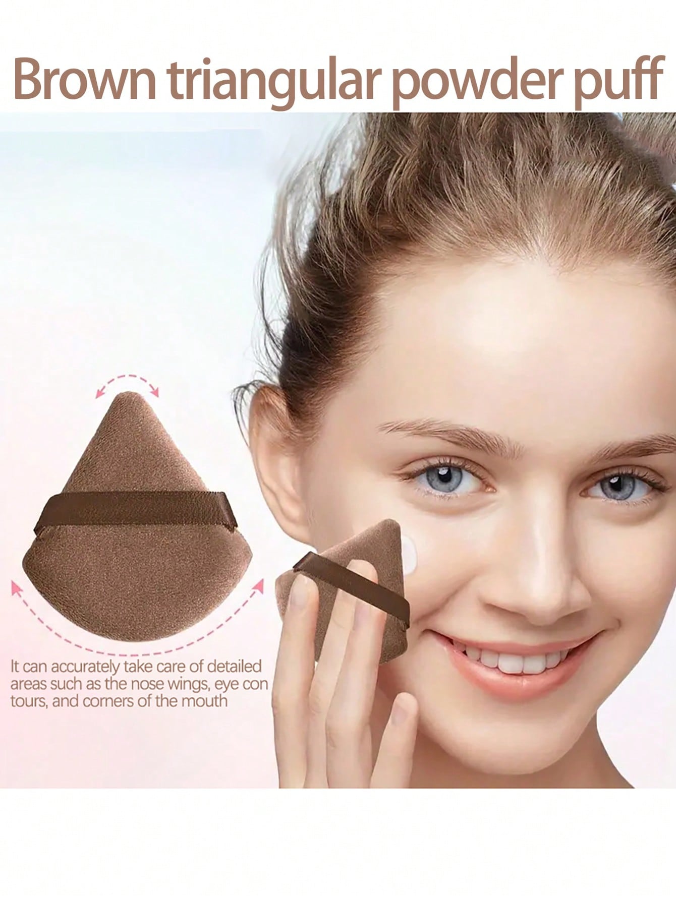 مجموعة أداوات مكياج 15 قطعة، تشمل 13 فرشاة مكياج ن...