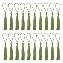 20pcs Miniature Silk Tassel Soft Glossy Handmade Bookmarks With Rope Loop, For Keychain, Earring, Jewelry Making, Memorabilia, Graduation Ceremony, Garment Sewing, Gift Tags DIY Craft Project - Multicolor - View 8