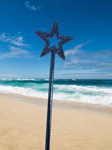 1 szt. ulepszona, grubsza, wielokolorowa różdżka w kształcie gwiazdy, odpowiednia do występów scenicznych, imprez festiwalowych, świąt, prezentów, występów na koncertach muzycznych, wielokolorowa magiczna różdżka w kształcie gwiazdy, rekwizyt na imprezę świąteczną