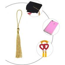 20pcs Miniature Silk Tassel Soft Glossy Handmade Bookmarks With Rope Loop, For Keychain, Earring, Jewelry Making, Memorabilia, Graduation Ceremony, Garment Sewing, Gift Tags DIY Craft Project - Multicolor - View 4