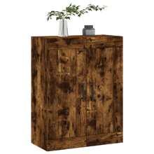 vidaXL Armoire murale chêne fumé 69,5x34x90 cm bois d'ingénierie