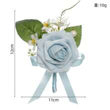 Fleurs de poitrine simulées, fleurs de poitrine en rose, broches, revers de costume raffinés, convenant pour les mariages, les saisons de remise des diplômes, les fêtes à thème, les rassemblements de vacances, etc.
