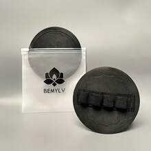 1/4件装沐浴磨砂巾，温和泥土配方，增强身体磨砂效果，无痛易用涤纶材质，个人护理沐浴用品 - 黑色 - 查看 9