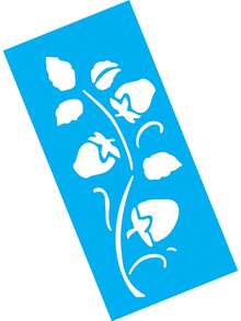 Strawberry Fruit Stencil 7x15 Oops 1969