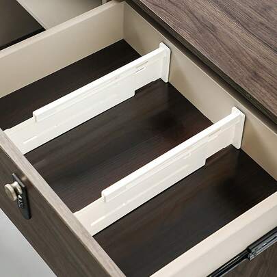 1 件可扩展抽屉隔板，塑料储物隔板，用于内衣、袜子整理