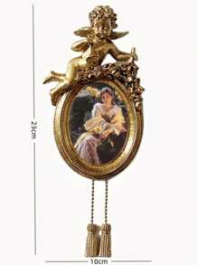 1pc European Retro Carved Resin Wall Hanging Photo Frame Decor Gifts Birthday Graduation