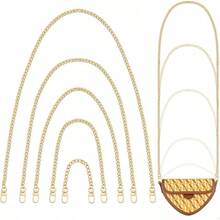 EstiloShynek - Cadena Dorada Para Cartera, 5 Unidades, Accesorios De Repuesto De Cadena, Correa Extensora Para Bolsos Cruzados, Monederos, BolsosVersióN Mejorada - Tamaños variados - Ver 8