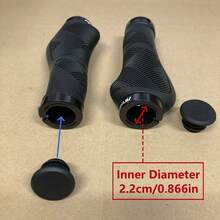 1 对自行车车把套，符合人体工程学的防滑橡胶车把套，可锁定长短尺寸，适用于山地车、折叠自行车，兼容变速车把升级