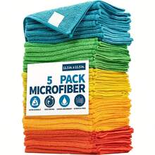 10 Pieces/Pack Kitchen Towels, Microfiber Gray Cleaning Cloth Set, Absorbent Soft Stain Removal Cloth For Cleaning Glass, Cooking Table, Pots, Bowls, Faucets, Range Hoods, Car Wipe Cleaning Cloths, Kitchen, Bathroom, Home, Home Supplies Supplier - Multicolor - View 2