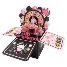 1pc Purple Pop-Up Birthday Card For 1st/10th/18th/21st/30th/40th/50th/60th/70th/80th Birthday, Includes Self-Adhesive Birthday Age, Greeting Note, And Envelope, Birthday Gift For Husband, Wife, Men, Women, 3D Pop-Up Birthday Card - Multicolor - View 23