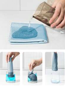 Large Magic Cloth, Fish Scale Glass Cleaning Cloth, Magic Cloth For Cleaning Glass, Absorbs Water Without Shedding, No Watermark, Kitchen And Household Dishwashing Cloth, Car Window Mirror Cleaning Cloth