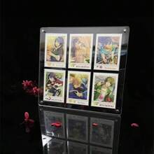 Support en acrylique pour personnage d'anime et carte de jeu, porte-photo et cadre, organisateur de stockage épais transparent pour cartes de collection, 6,5 x 9,1 yard