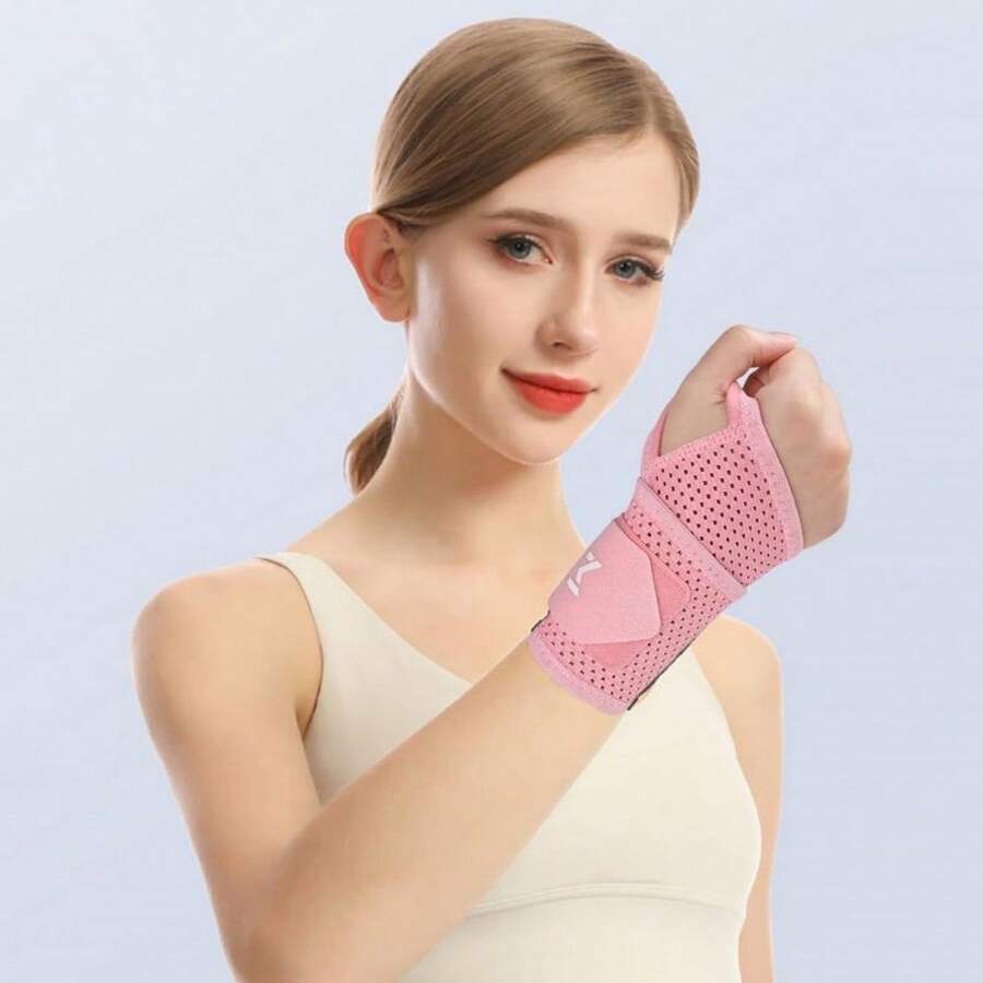 Sports Wristbands Exercise Wrist Compression Strap Adjustable Compression Wrist Support Wrap Wrist Wraps For Workout Fitness Gym Accessories - Multicolor - View 1