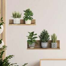 2 Pieces, Green Plants, Flowers, Trees, Bonsai Wall Stickers, 3D Removable PVC Waterproof Self-Adhesive, Suitable For Living Rooms, Bedrooms, Kitchens, Wall Decoration, Tropical Plant Stickers Personalised Stickers Room Decor