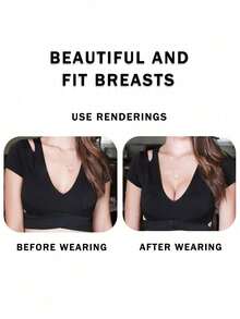 Thickened Breast Pads, Swimsuit Anti-Breast Pads, Sponge Anti-Breast Pads, Underwear Pads, Small Chest Enlargement Invisible, Detachable Sponge Pads, Triangular Anti-Breast Pads, Can Be Used Repeatedly - Multicolor - View 3