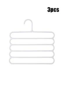 1/3/5/7件五层裤架家用衣柜挂裤子围巾收纳架防滑多层围巾架领带架适用于收纳裤子围巾领带