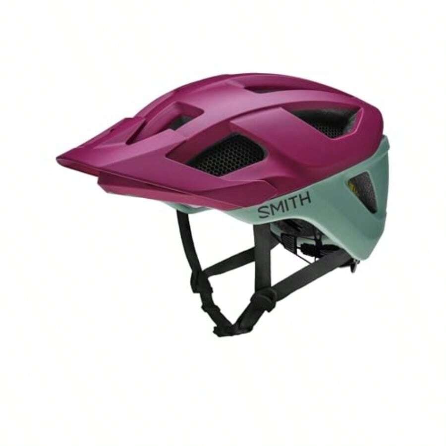 SMITH Session MTB Cycling Helmet Adult Mountain Bike Helmet With MIPS Technology + Koroyd Coverage Lightweight Impact Protection For Men And Women Adjustable Visor - MatteMerlot/Aloe - View 1