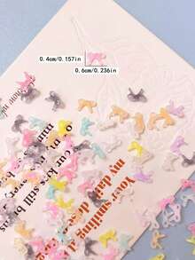 一包 100 个可爱迷你蝴蝶结美甲产品，3D 树脂扁平女孩蝴蝶结/丝带蝴蝶结混合随机发货，美甲 DIY 魅力女士长指甲/短指甲配件，美甲配件，美甲宝石，美甲产品，美甲珠宝美甲用品指甲美甲饰品