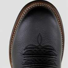 Botas Vaqueras  Hombre Texas Natural Jb5414 Negro Natural Bota texana para rodeo, estilo cowboy, con plataforma y diseño decorativo. - Negro - Ver 5