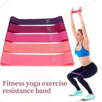 5 件套瑜伽健身阻力带，TPE 弹性运动带，混合颜色，非常适合全身锻炼