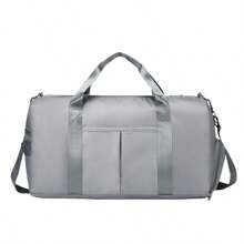 1 pièce Grand sac d'entraînement, sac de voyage, sac de gym, bagage de vacances de fin de semaine, compartiment séparé pour chaussures sèches et humides. Sac cabine adapté aux voyages d'affaires, aux vacances, aux loisirs en extérieur, au ski, aux séjours, aux sports, à l'école, aux week-ends, aux couples.