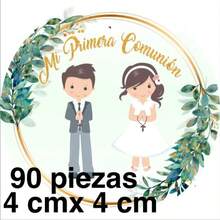 90/108 stikers para primera comunión etiqueta adhesiva - Granate - Ver 2