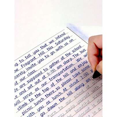 1本衡水风格英文练习本，可重复使用，高阶考试练习书法描摹本，万圣节、圣诞节、圣诞礼物、新年礼物、学习用品、学校必备品、返校用品