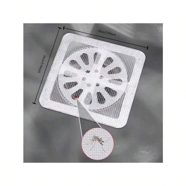 30pcs/50pcs Disposable Hair Drain Catcher Mesh Anti-Blocking Filter Floor Drains Sticker Shower Cover Kitchen Bathroom Sink Strainer Stopper Back To School