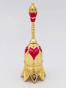 1/2个，复古优雅黄铜手铃 - 抛光表面 - 适用于婚礼、公告及服务场合，也可用于卧室、旅行、办公室、学校、圣诞节礼物和房间装饰