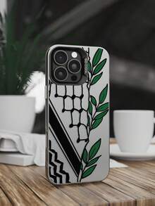 Plant Scarf Phone Case Compatible With IPhone 16 15 14 13 12 11 Pro Max X XR XSMAX 8 12 Plus Anti-Fall Matte Back Cover, Also Fit For Galaxy A03, A05, A05S, A12, A14, A15, A32 4G/5G, A35, A52/A52s 5G Waterproof Shockproof Scratch Resistant - Multicolor - View 2