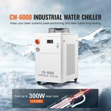 Industrial Water Chiller, CW6000, 1500W Industrial Water Cooler Cooling System With Compressor 15L Water Tank Capacity 65 L/Min Max Flow Rate, For CO2 Laser Engraving Machine Cooling Machine - View 2
