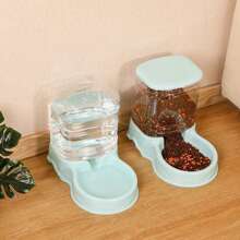 Pet Automatic Feeder Cat Drinking Water Bowl Cat Bowl Dog Bowl Large Capacity Combination Grain Storage Barrel Pet Supplies