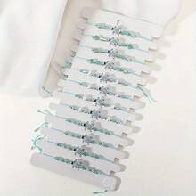 12pcs/Set Adjustable Boho Charm Bracelet With Colorful Metal Sea Turtle, Beads, Faux Pearl, Versatile Jewelry For Women And Men, Suitable For Wedding, Photo Shooting, Daily, Beach, Travel, Party, Ideal Gift For Women, Graduation, Mother's Day - Multicolor 21 - View 3