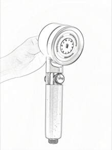 New High Quality Shower Head ABS Material Three-Mode Filter Booster Shower Head, Bathroom Tool Decoration